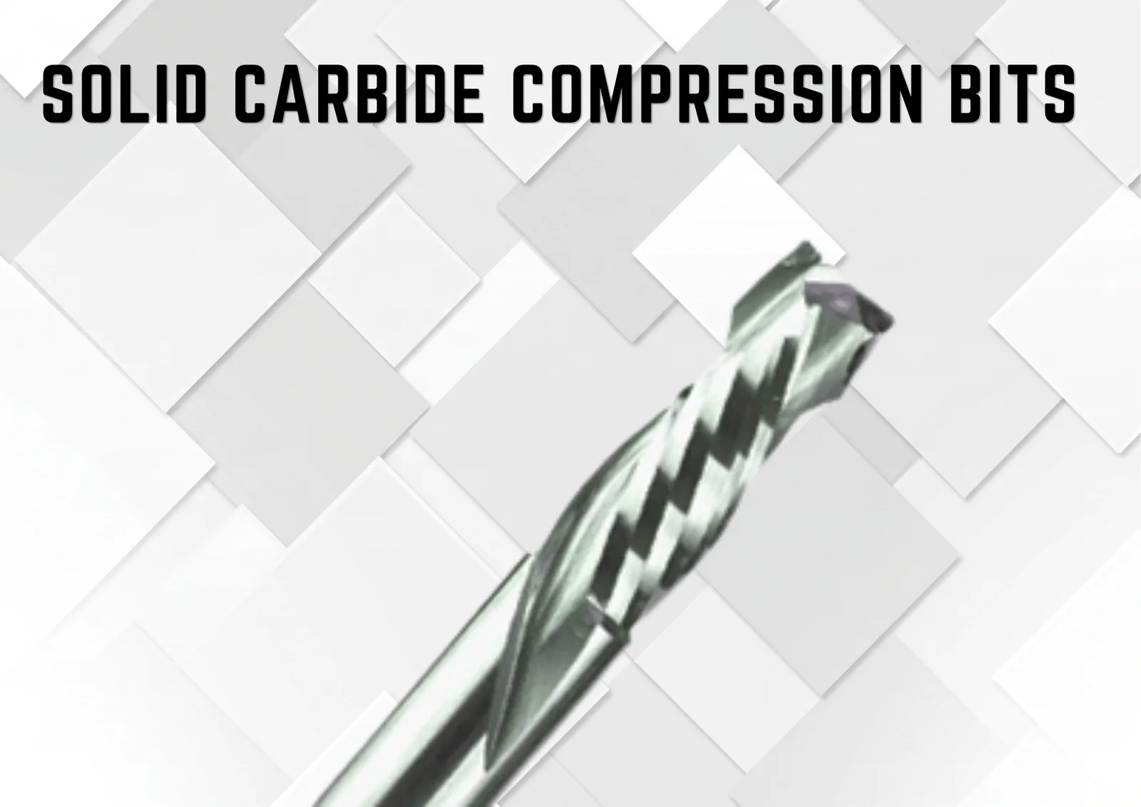 Solid carbide compression bits